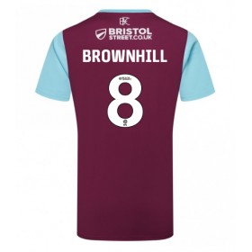 Burnley Josh Brownhill #8 Hemmakläder 2024-25 Kortärmad